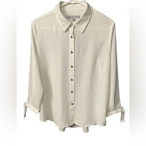 Marc New York Andrew Marc shirt long sleeve white size L